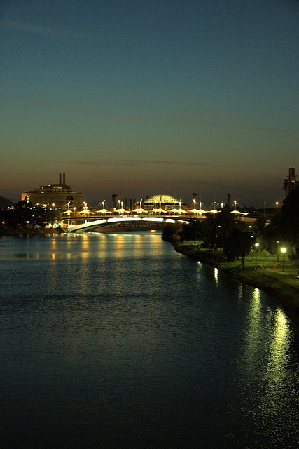 Isabel II from San Telmo at night