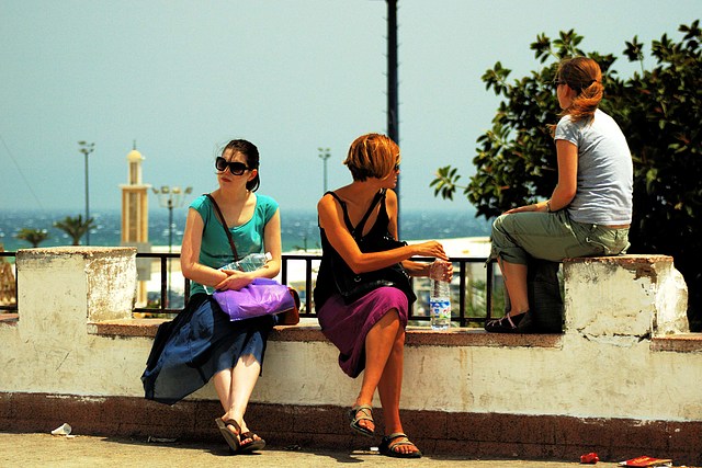 Overlooking the Moroccan port