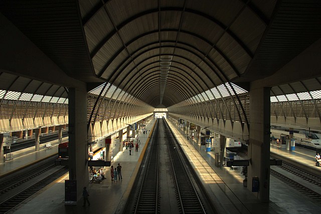 Santa Justa above the tracks