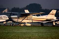 Newport airfield in the morning